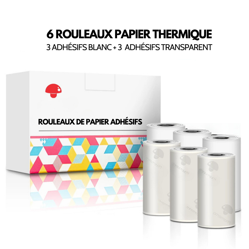 Lot de rouleaux de papier thermique