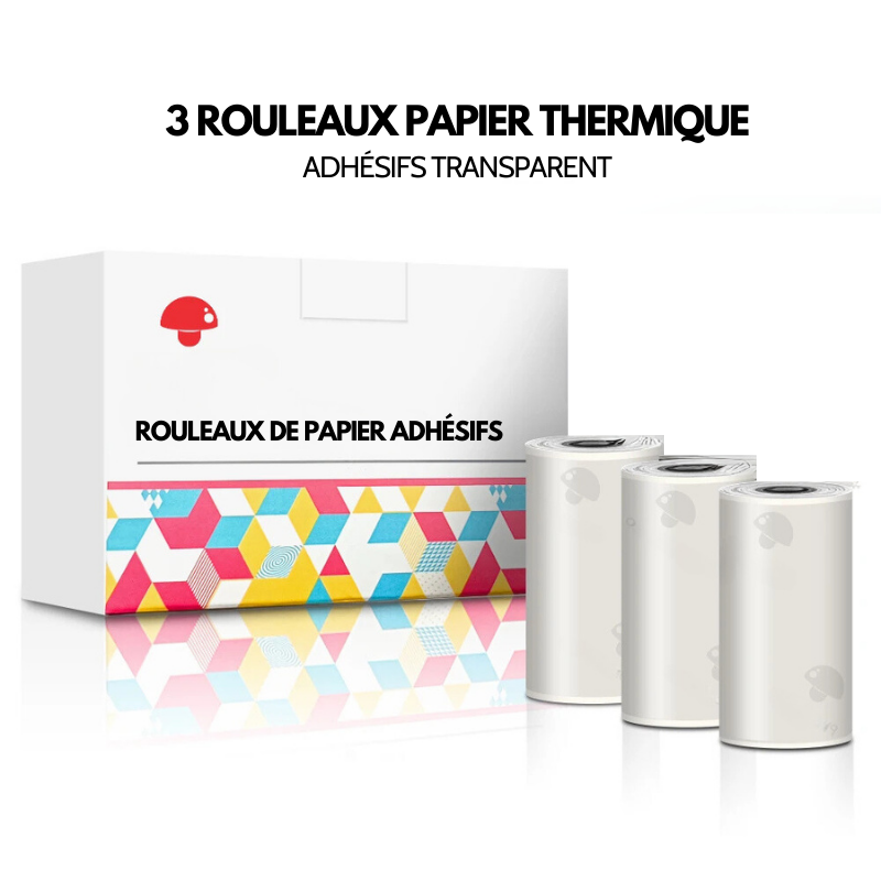 Lot de rouleaux de papier thermique