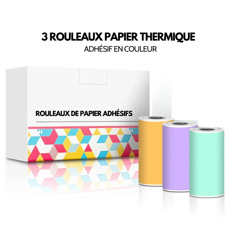 Lot de rouleaux de papier thermique